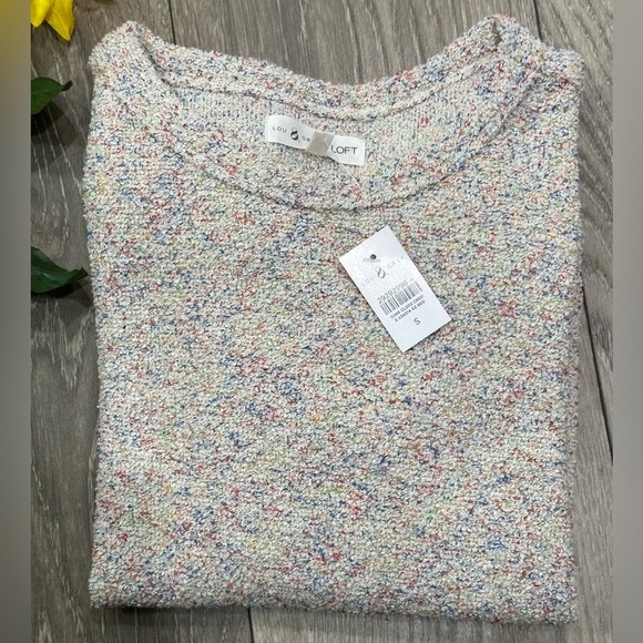 👚 Lou & Grey for LOFT Crew Neck Sweater - Size S (NWT) 🌈 - Picture 10 of 10